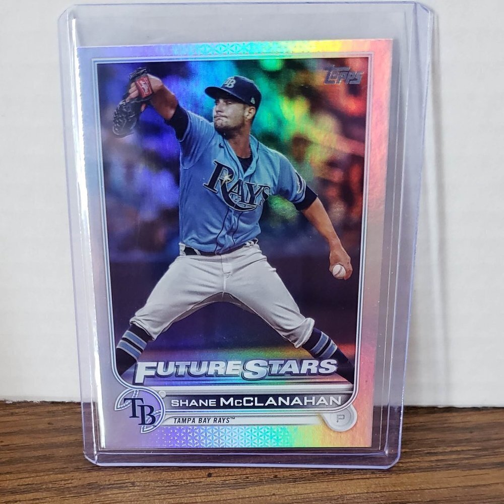 2022 Topps Series 1 Rainbow Foil Shane McClanahan #244 Tampa Bay Devil Rays